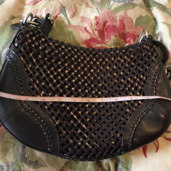 MAXX NEW YORK Classic Woven Brown Leather Shoulder Bag Hardware Stap $129 NEW - Picture 14 of 14